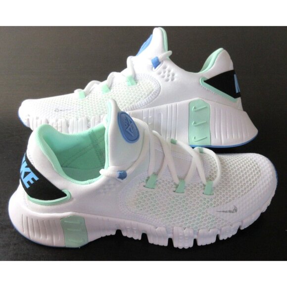 Women's Nike Free Metcon 4 Workout Shoes White Mint University Blue Sizes NIB - Picture 2 of 5